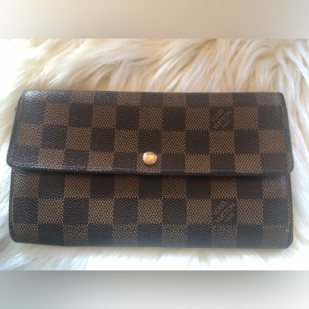 Louis Vuitton Wallet Long Damier Porte Feuille Sarah Bifold